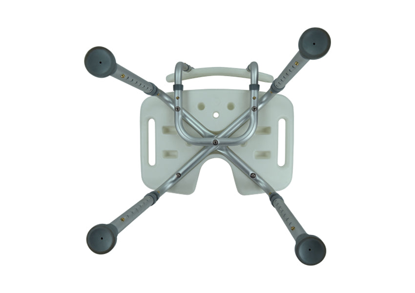 SILLA DE BAÑO CON RESPALDO Y ORIFICIO