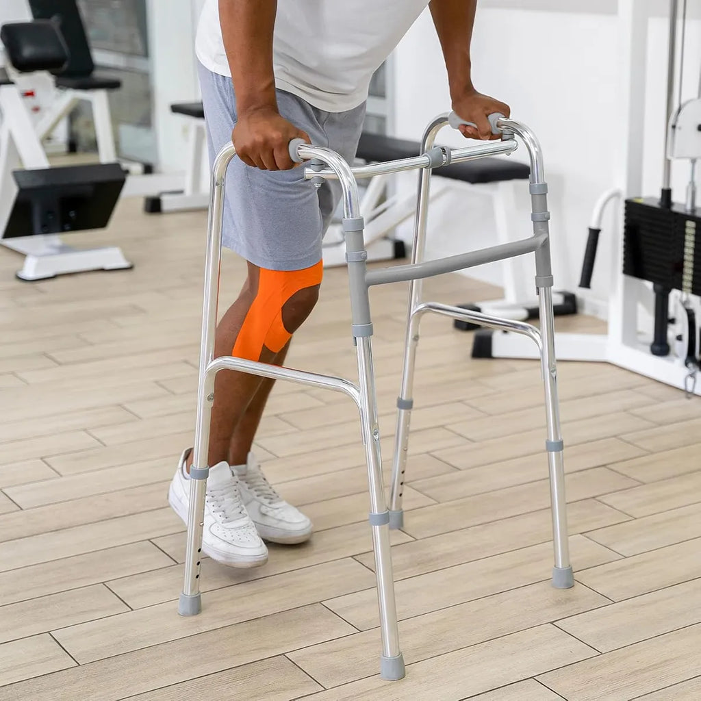 Andador Aluminio Ortopédico Plegable regulable Con Función Paso A Paso